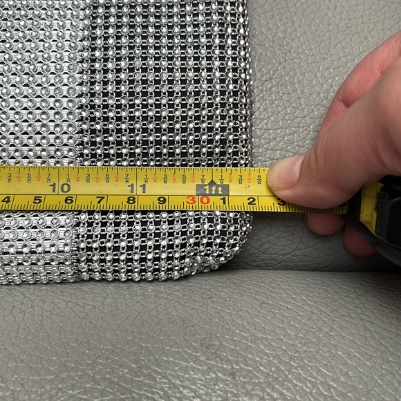 NWT Urban Expressions Rhinestone All Over 2 Strap All Evening Bag. - Picture 9 of 11